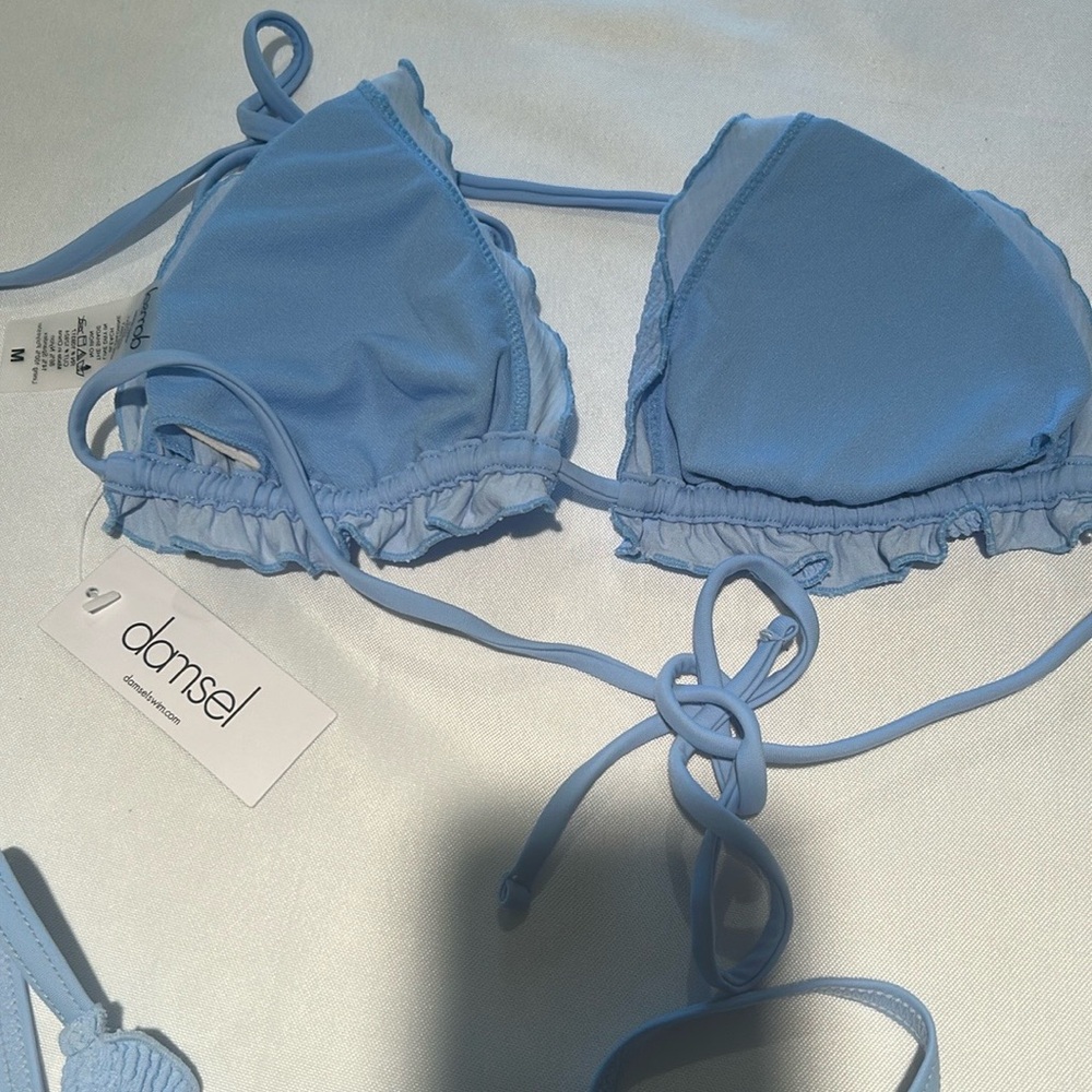 Light Blue Ruffled Bikini Set - Picture 6 of 6
